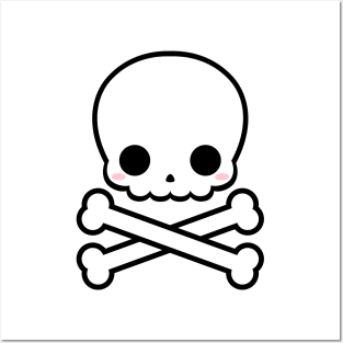 Cute Skull and Crossbones Posters and Art